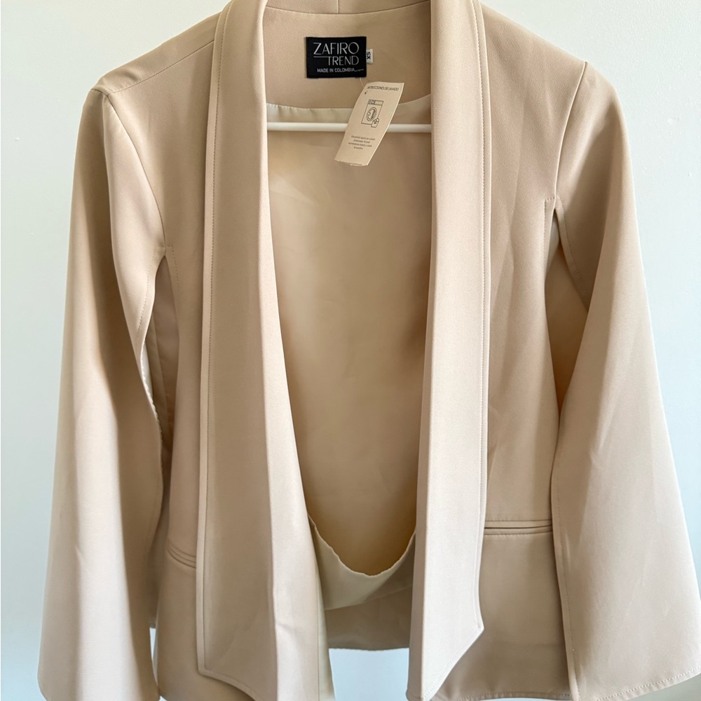 Women's Beige Cape Jacket